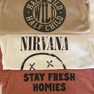 (3) Baby Band & Graphic Tee Haul